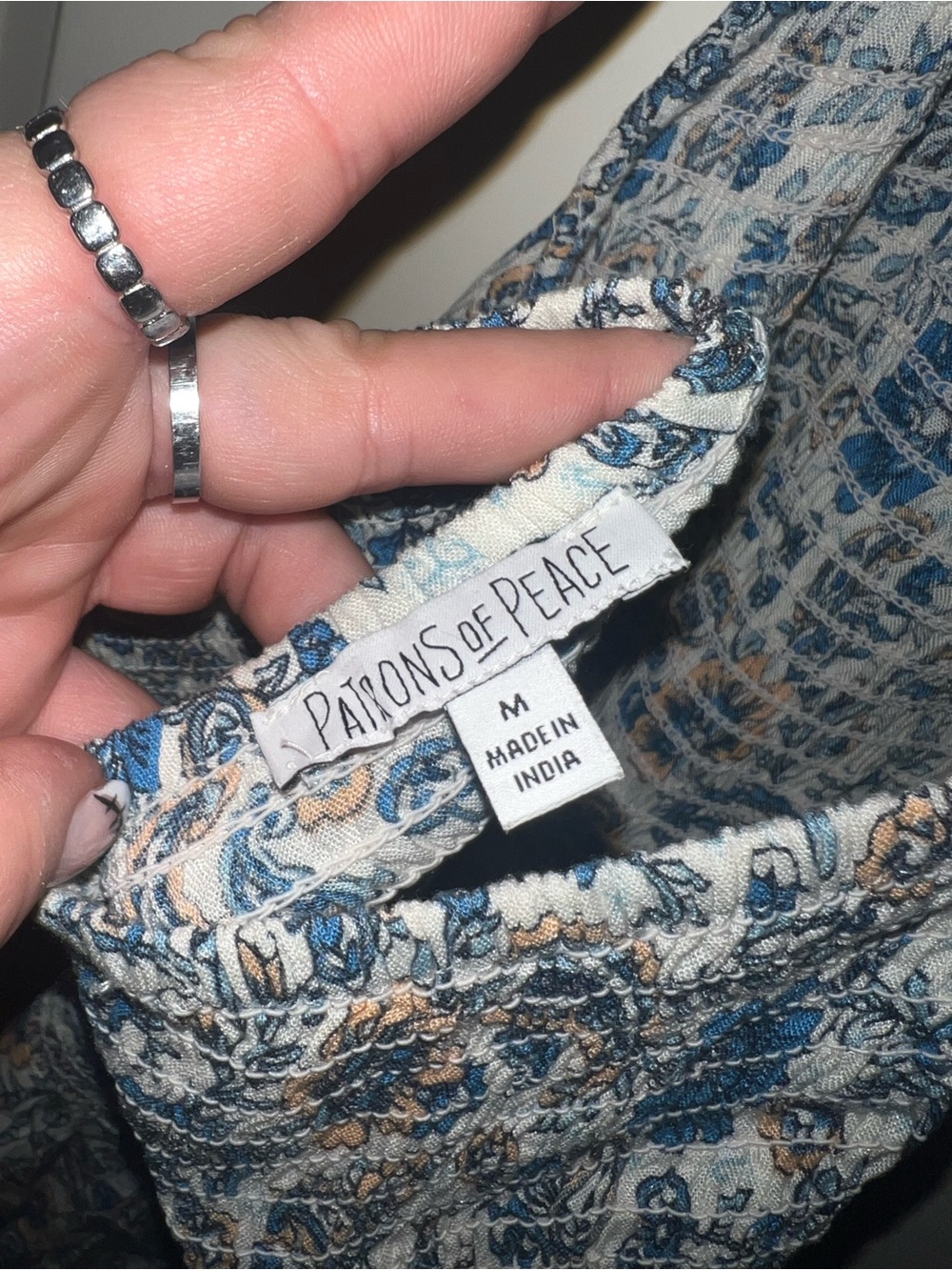 Patrons of peace medium paisley printed jumpsuit - Picture 5 of 6
